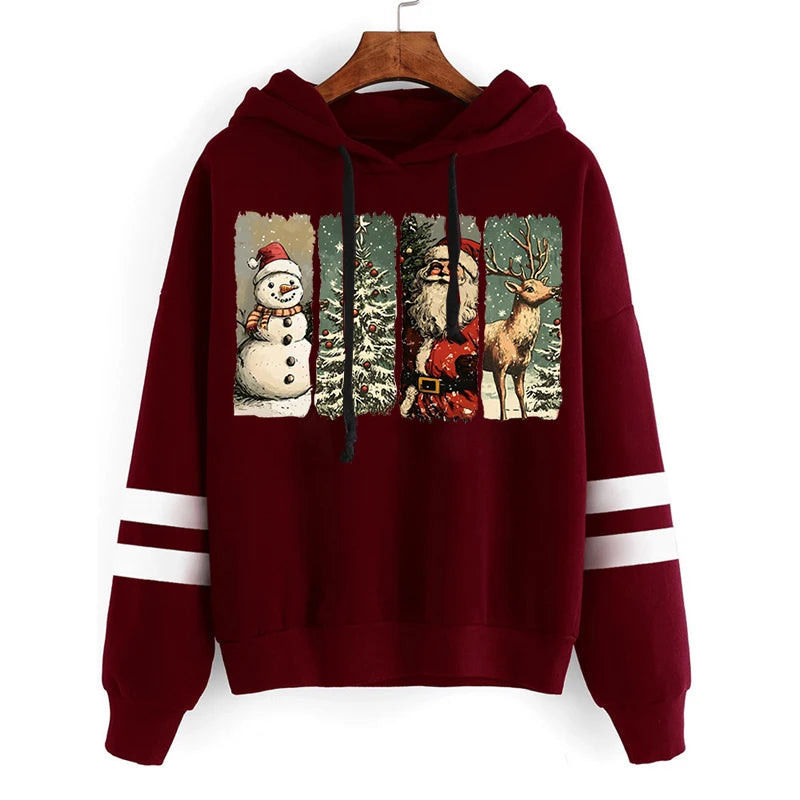 Vintage Christmas Hoodies for Women